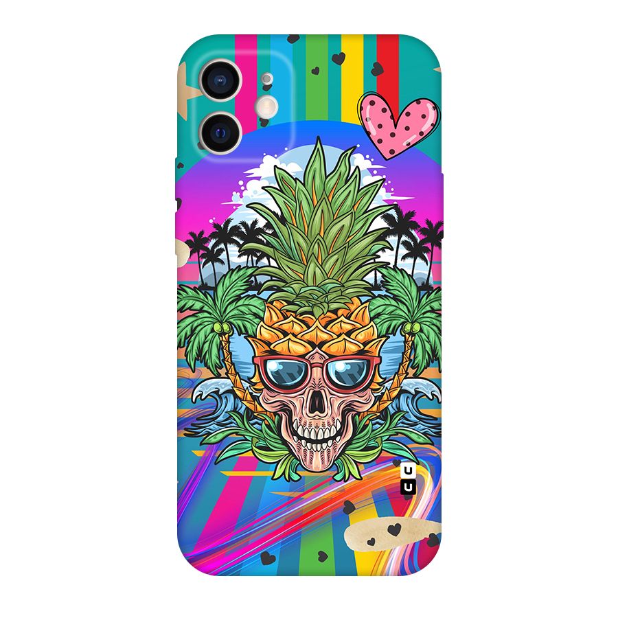 Cool Pineapple Skull Original Polycarbonate Back Case for iPhone 12