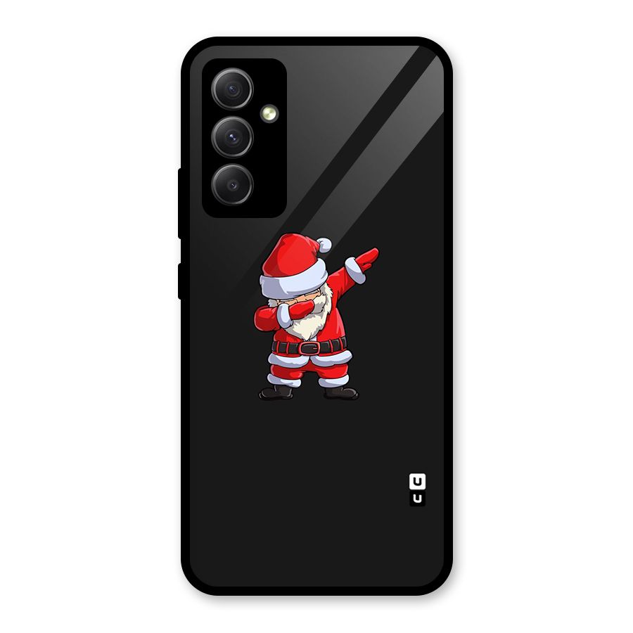 Cool Santa Dab Glass Back Case for Galaxy A34