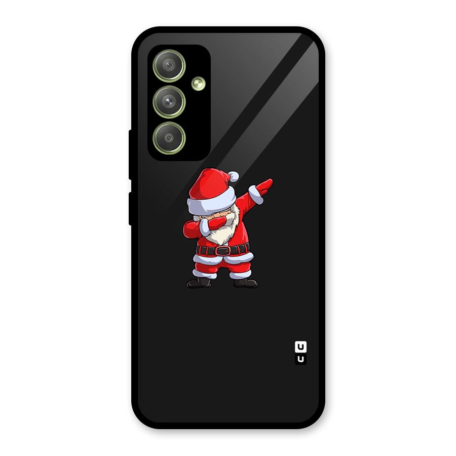 Cool Santa Dab Glass Back Case for Galaxy A54