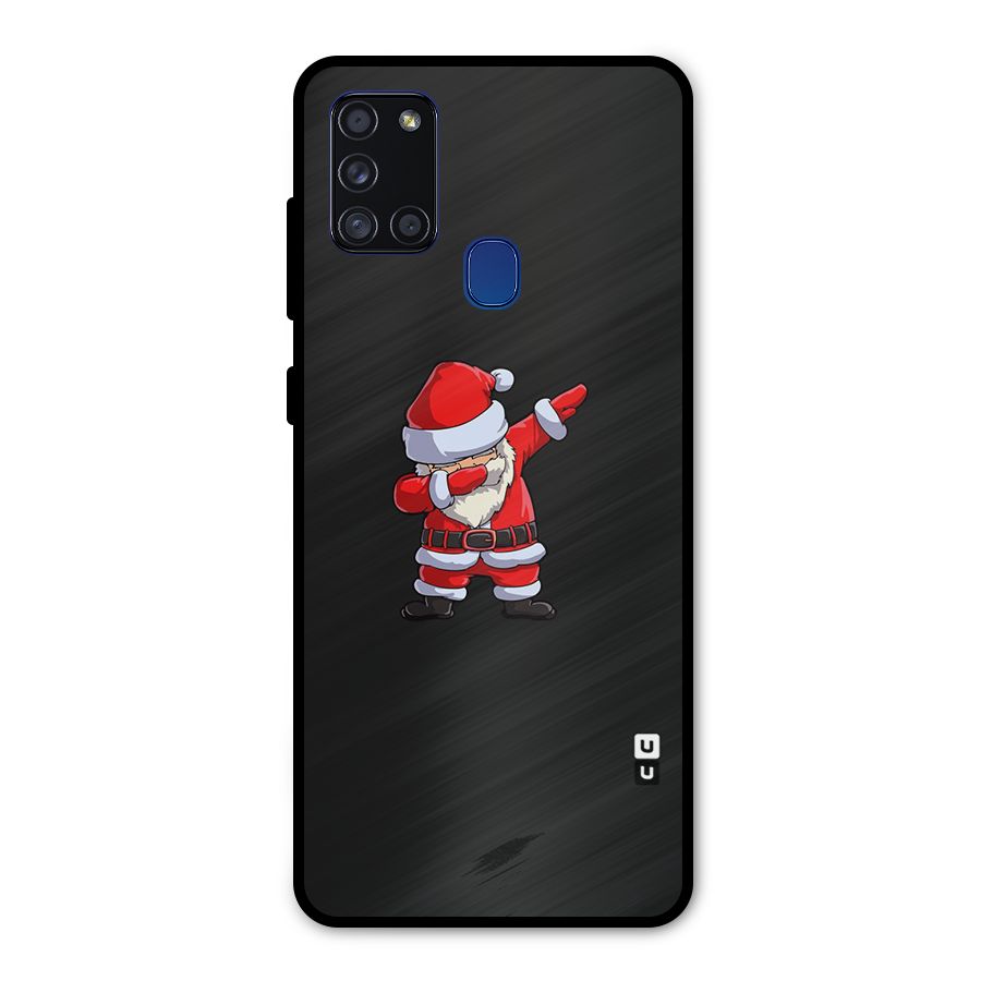 Cool Santa Dab Metal Back Case for Galaxy A21s