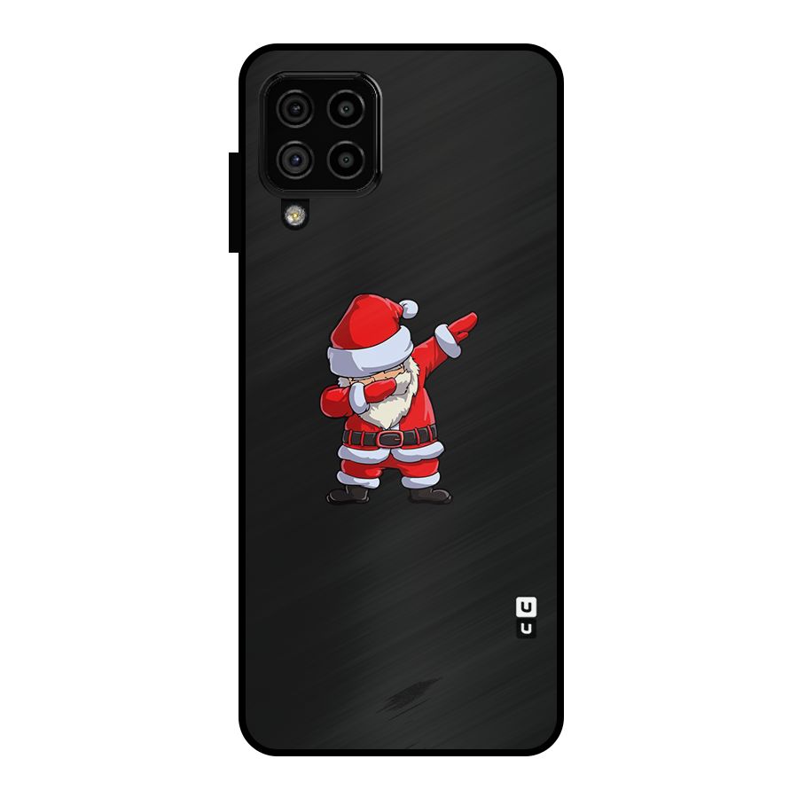 Cool Santa Dab Metal Back Case for Galaxy A22 4G