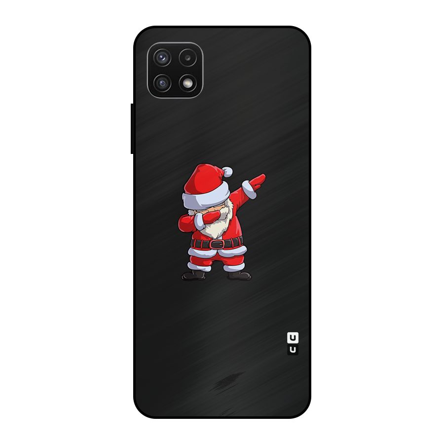 Cool Santa Dab Metal Back Case for Galaxy A22 5G