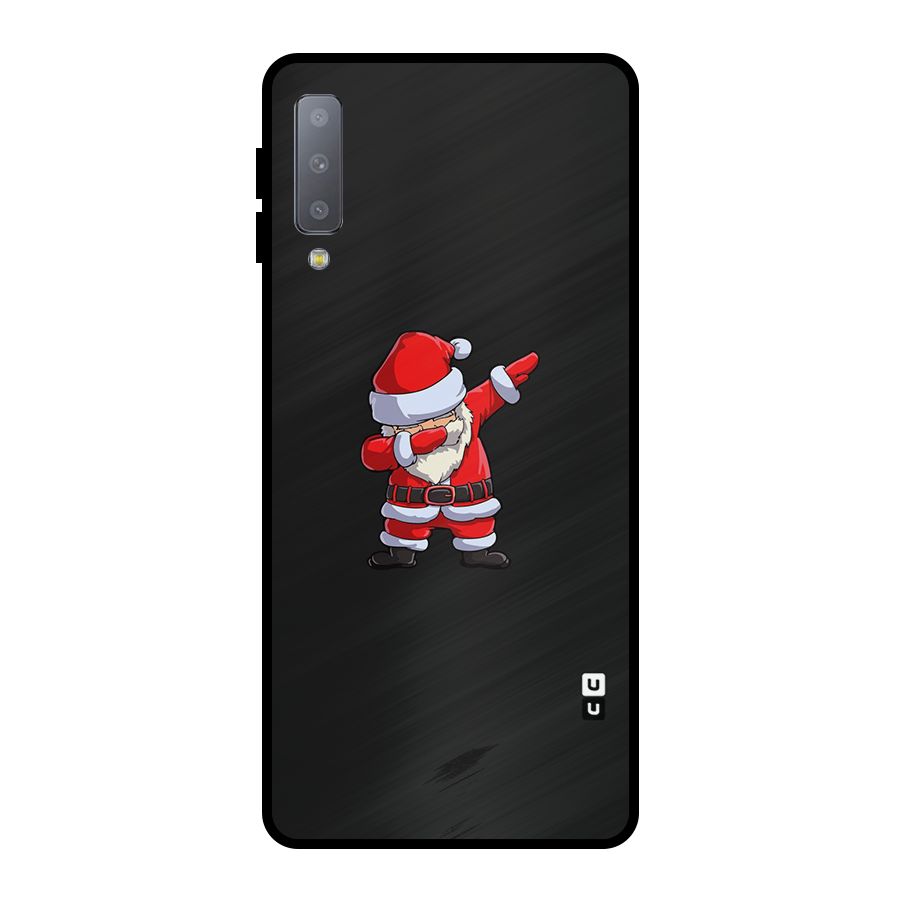 Cool Santa Dab Metal Back Case for Galaxy A7 (2018)