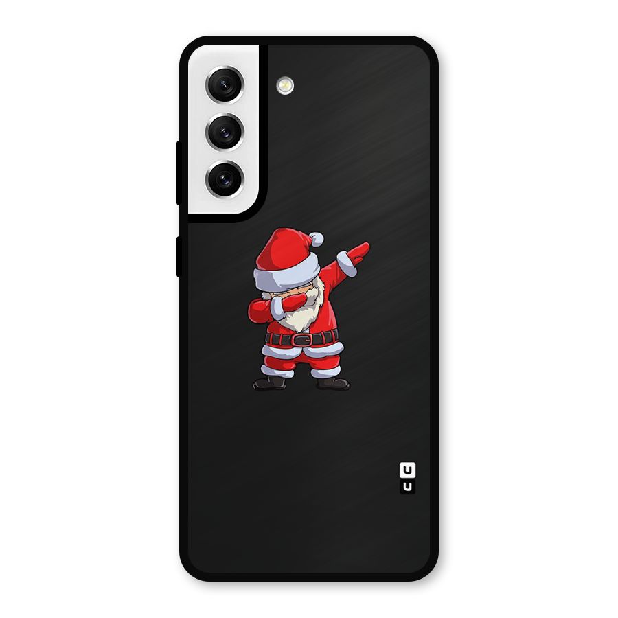 Cool Santa Dab Metal Back Case for Galaxy S21 FE 5G