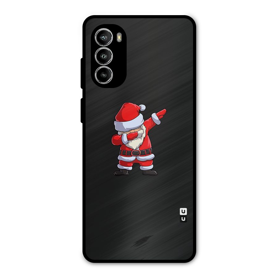 Cool Santa Dab Metal Back Case for Moto G52