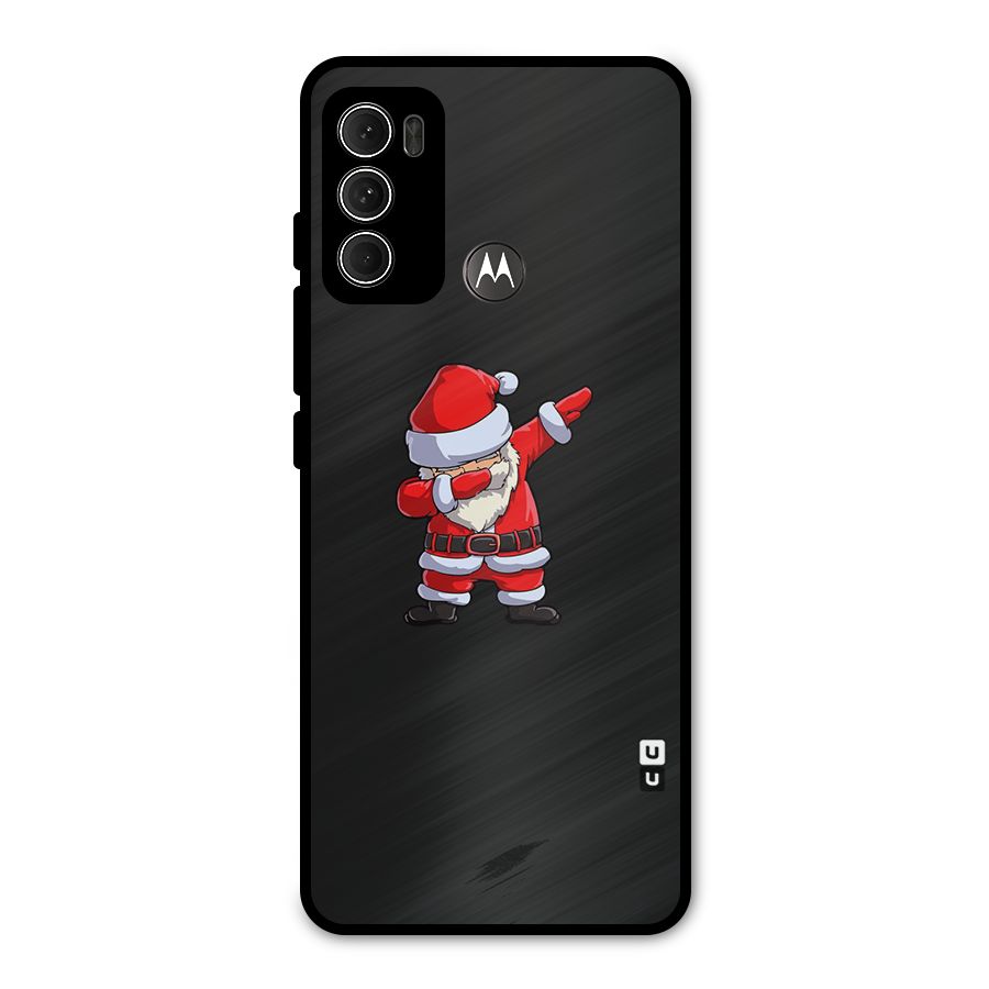 Cool Santa Dab Metal Back Case for Moto G60