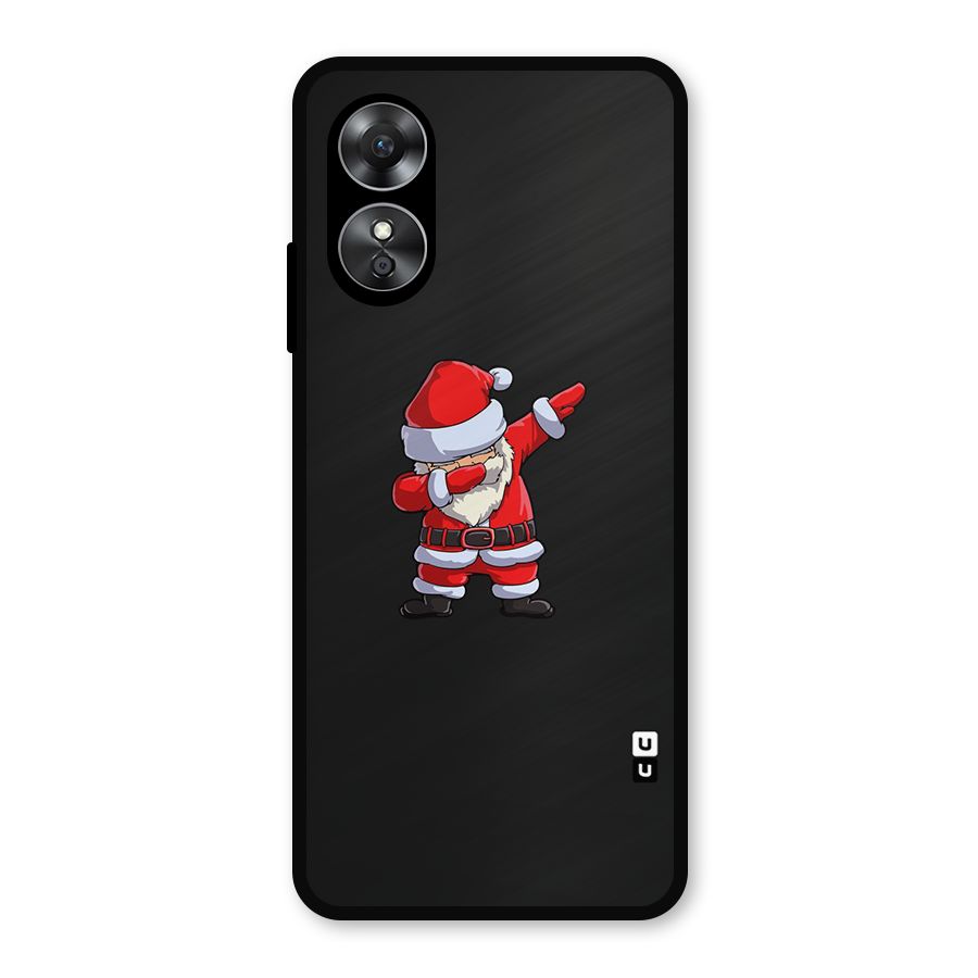 Cool Santa Dab Metal Back Case for Oppo A17