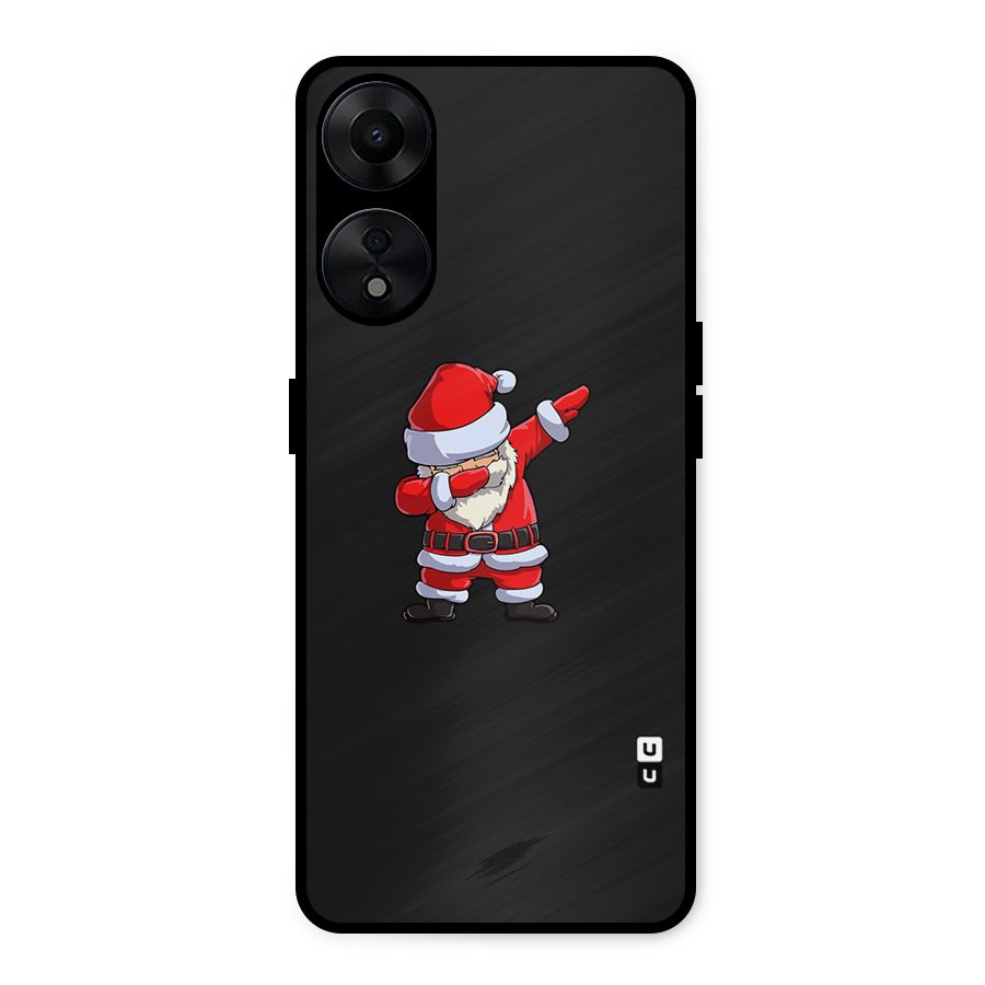 Cool Santa Dab Metal Back Case for Oppo A78 5G