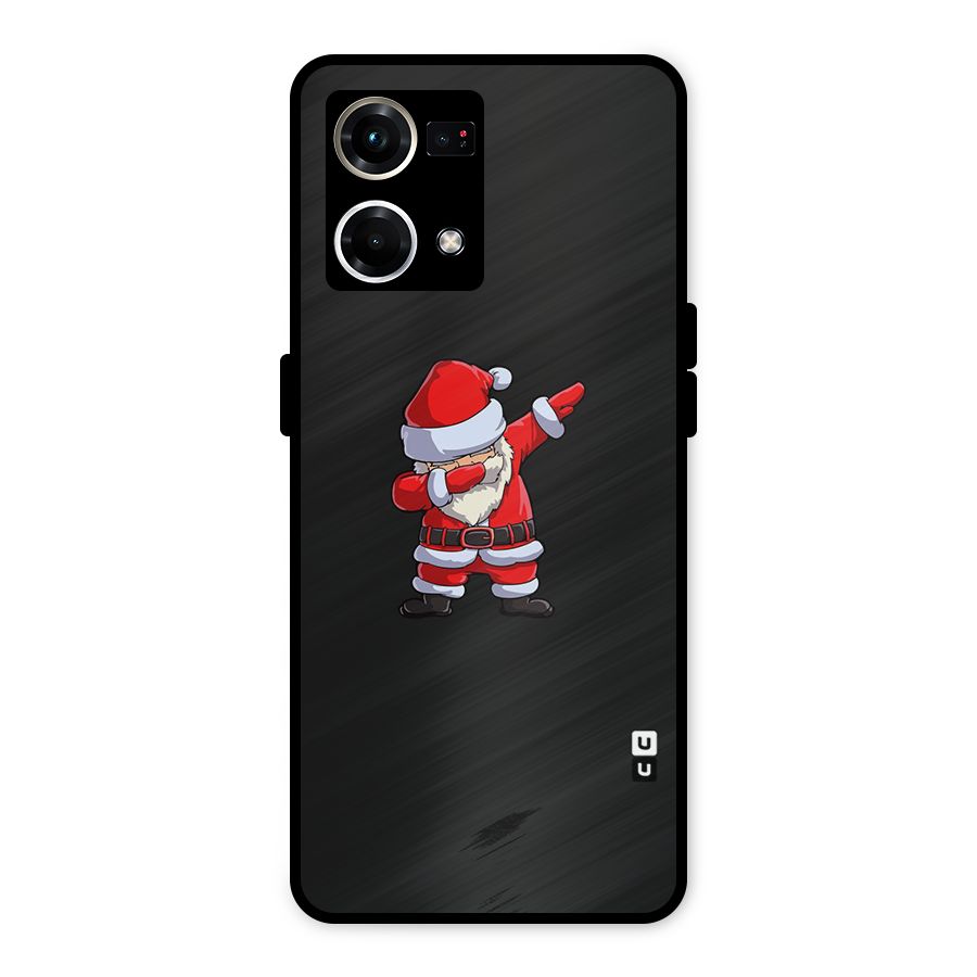 Cool Santa Dab Metal Back Case for Oppo F21s Pro 4G