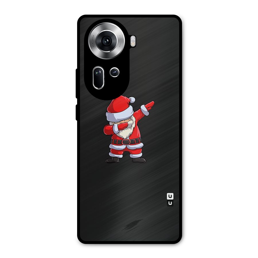 Cool Santa Dab Metal Back Case for Oppo Reno11 5G
