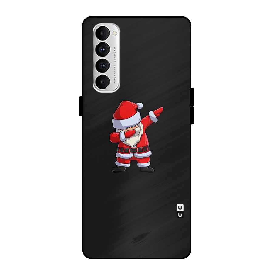 Cool Santa Dab Metal Back Case for Oppo Reno4 Pro
