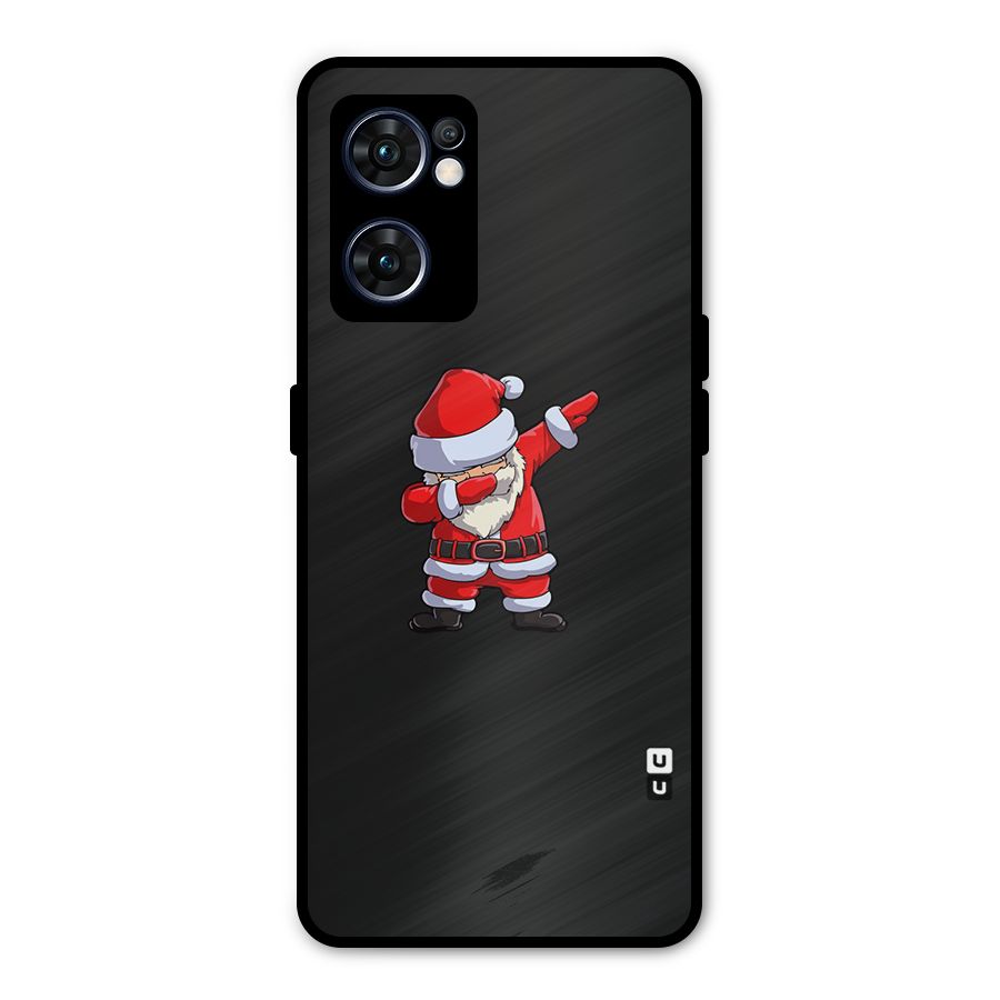 Cool Santa Dab Metal Back Case for Oppo Reno7 5G