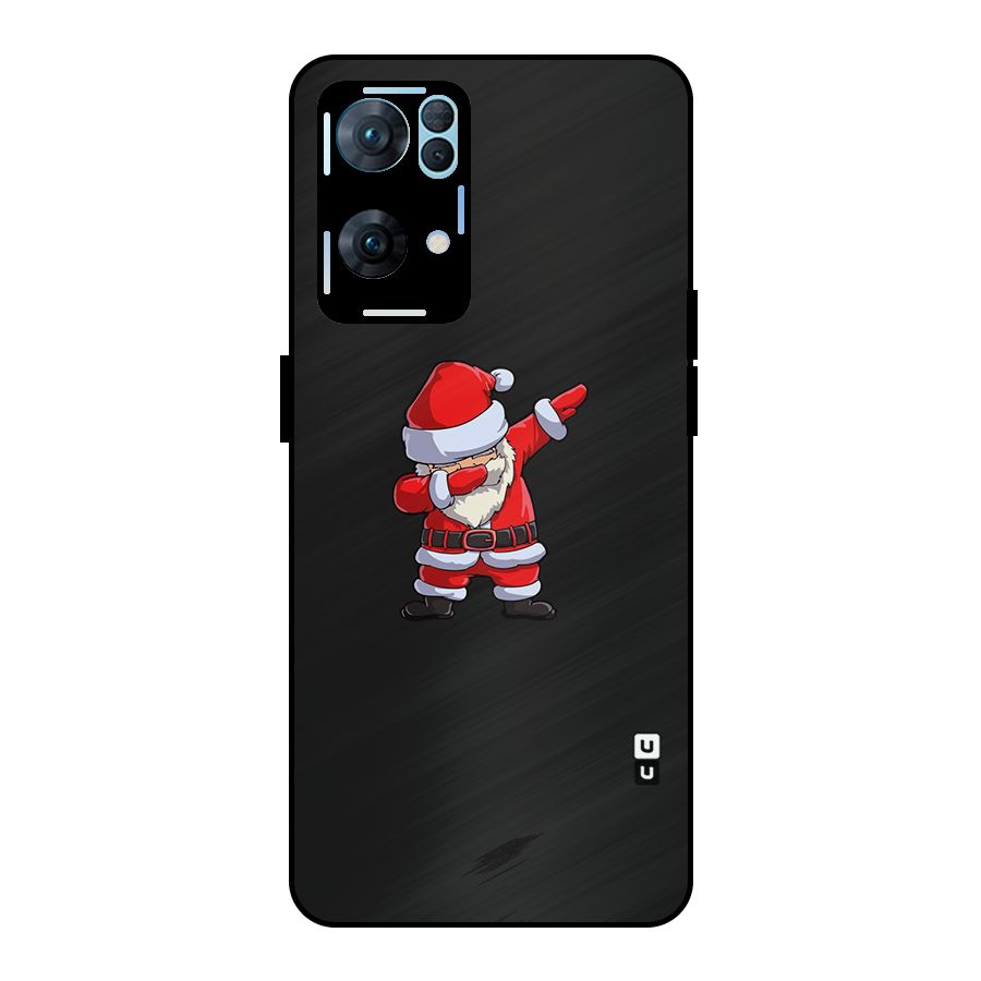 Cool Santa Dab Metal Back Case for Oppo Reno7 Pro 5G