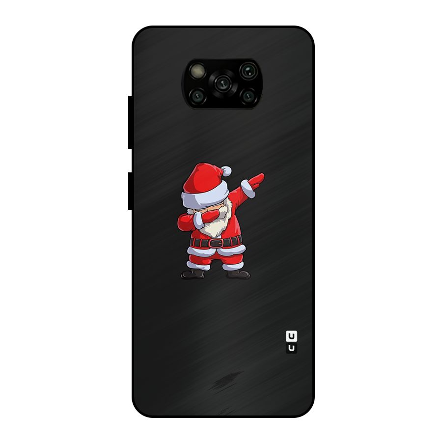 Cool Santa Dab Metal Back Case for Poco X3