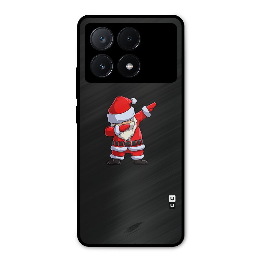 Cool Santa Dab Metal Back Case for Poco X6 Pro