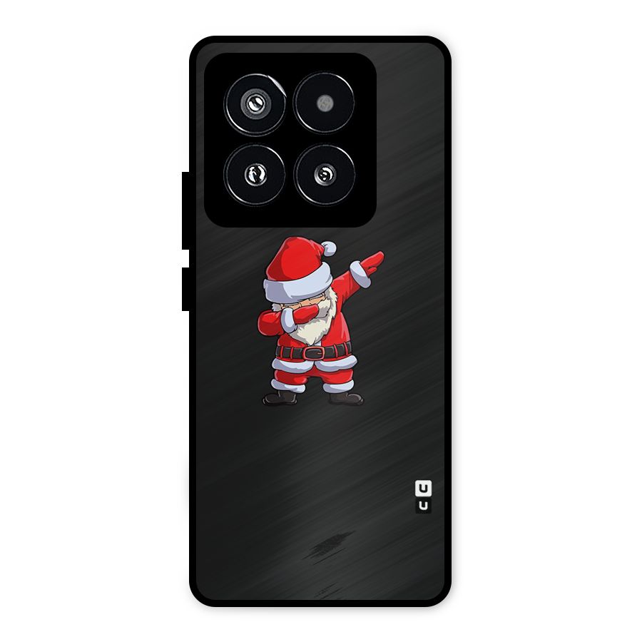 Cool Santa Dab Metal Back Case for Xiaomi 14 Pro