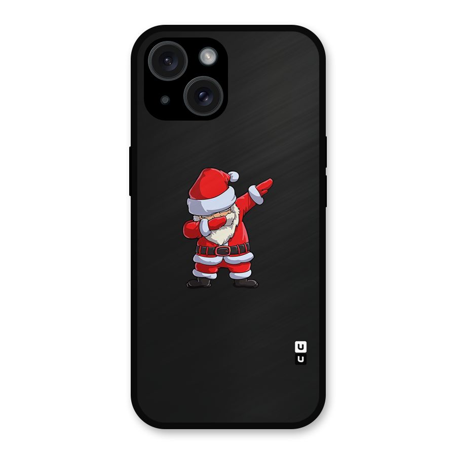 Cool Santa Dab Metal Back Case for iPhone 15