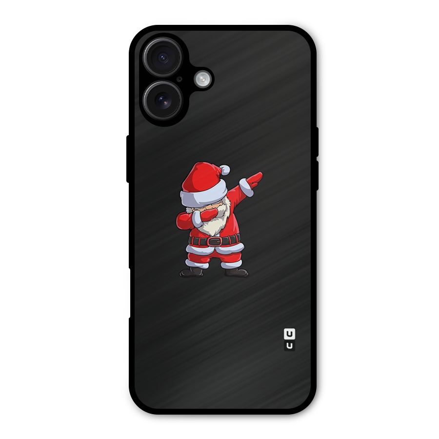 Cool Santa Dab Metal Back Case for iPhone 16 Plus