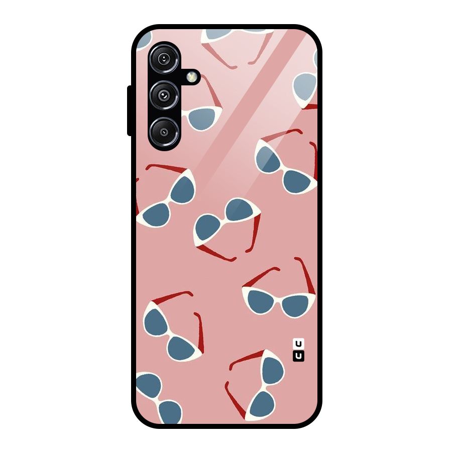 Cool Shades Pattern Glass Back Case for Galaxy M34 5G
