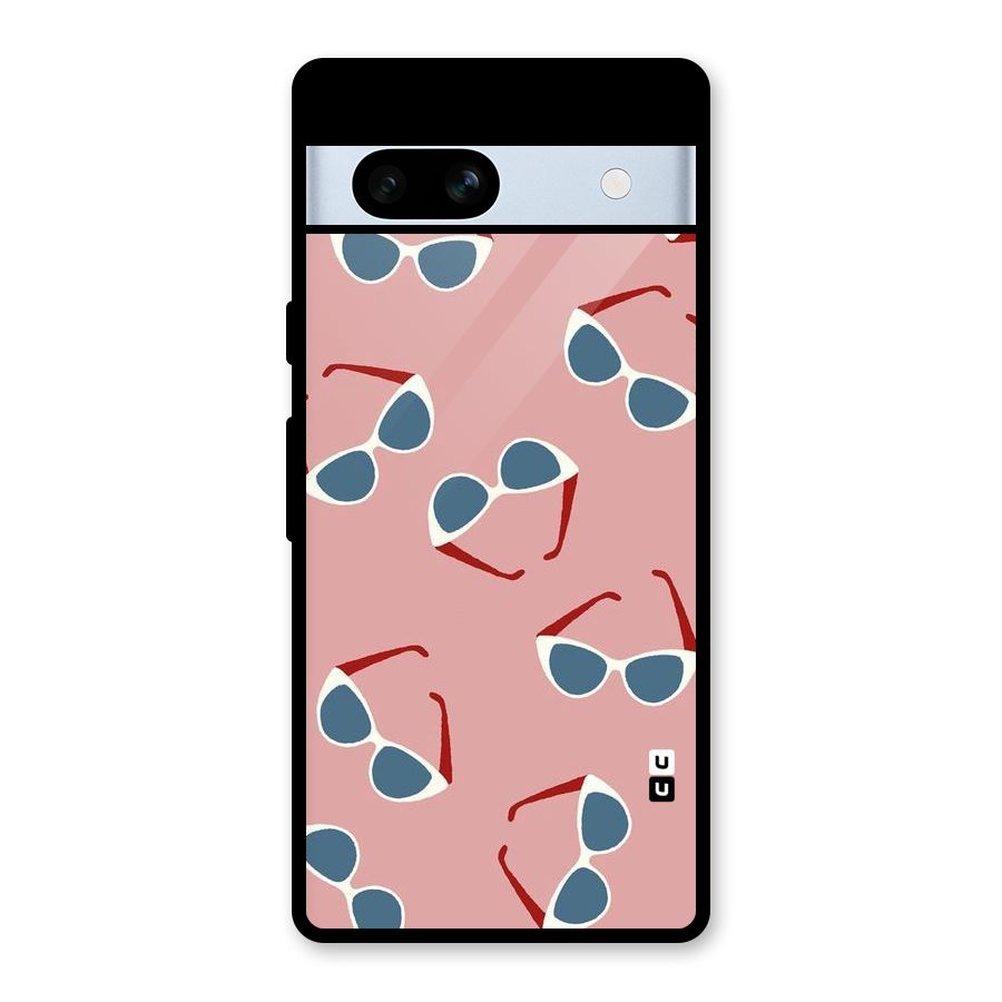 Cool Shades Pattern Glass Back Case for Google Pixel 7a