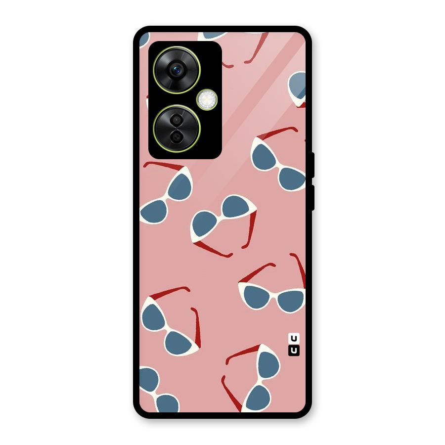 Cool Shades Pattern Glass Back Case for OnePlus Nord CE 3 Lite