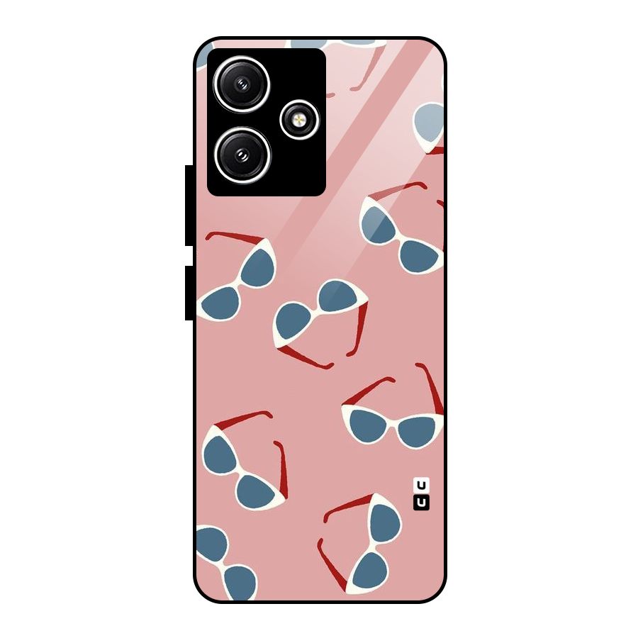 Cool Shades Pattern Glass Back Case for Poco M6 Pro