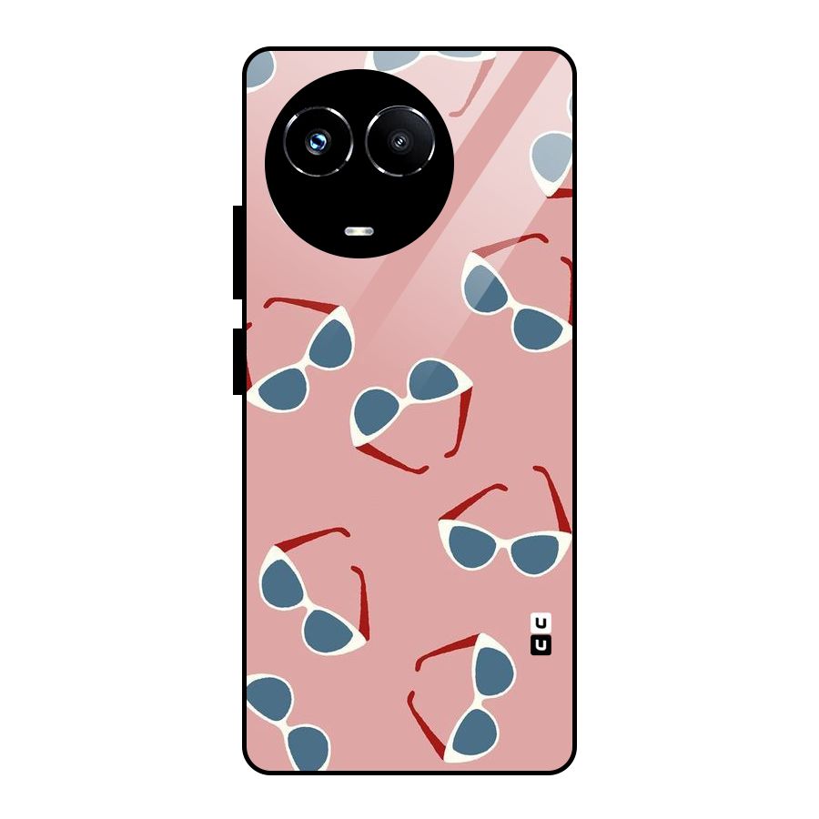 Cool Shades Pattern Glass Back Case for Realme Narzo 60X
