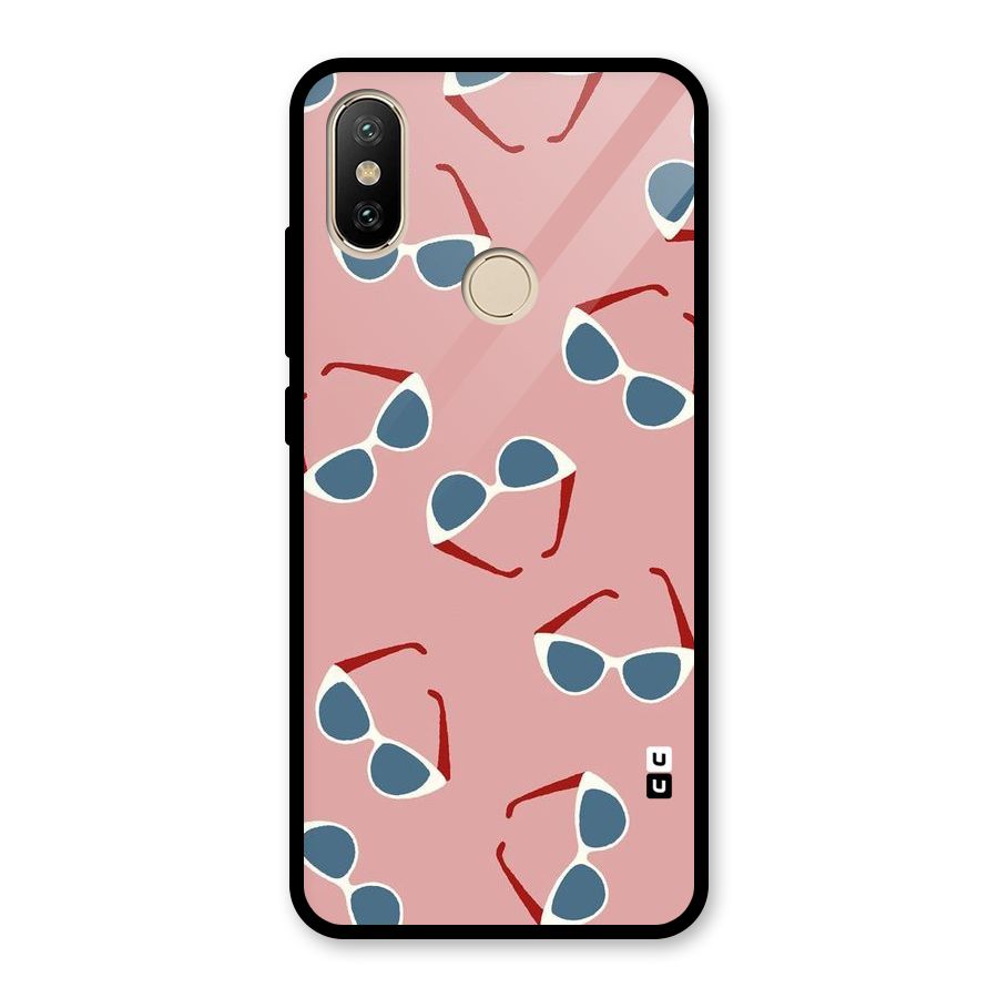 Cool Shades Pattern Glass Back Case for Redmi A2