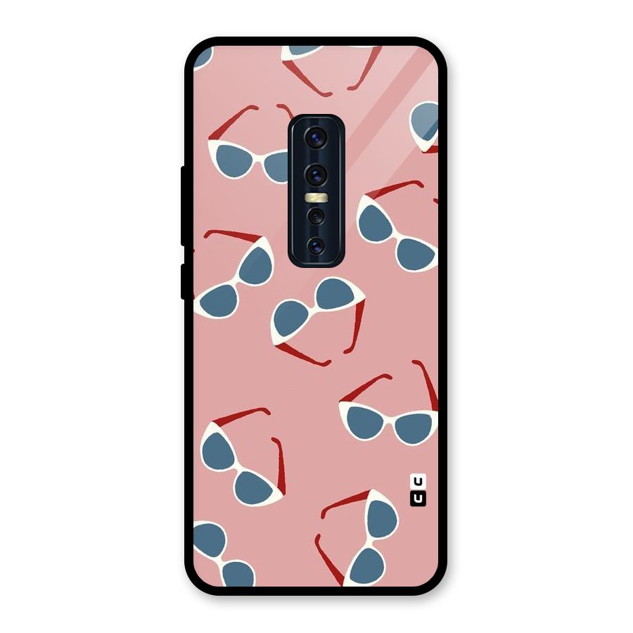 Cool Shades Pattern Glass Back Case for Vivo V17 Pro