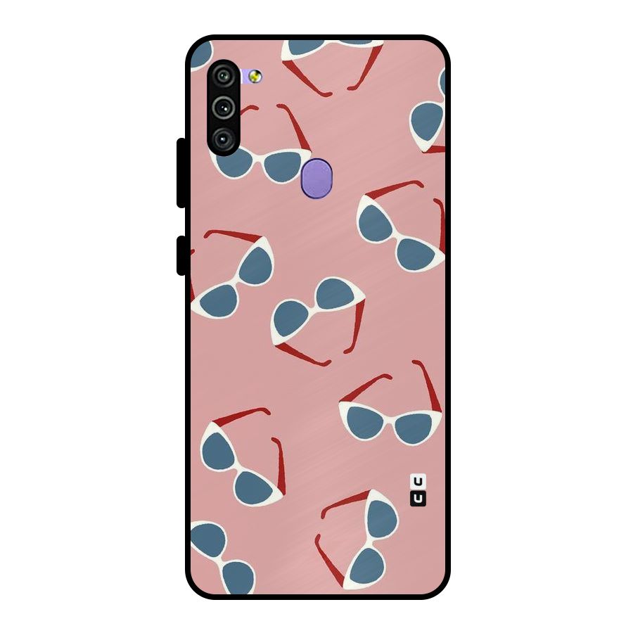 Cool Shades Pattern Metal Back Case for Galaxy M11