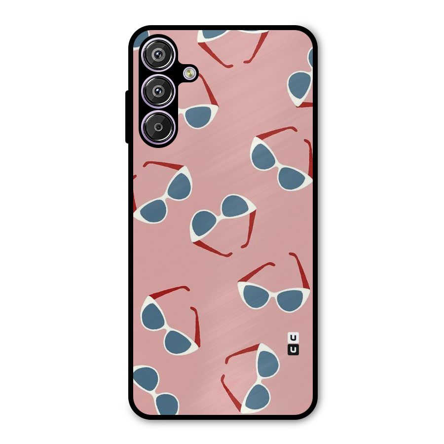 Cool Shades Pattern Metal Back Case for Galaxy M15