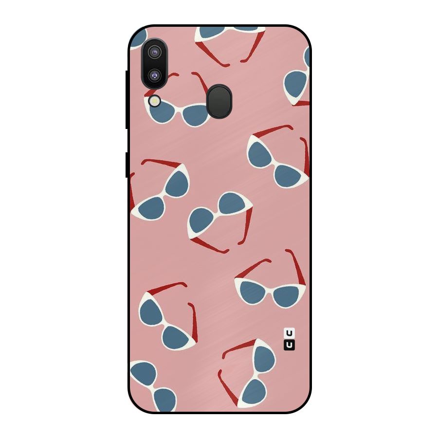 Cool Shades Pattern Metal Back Case for Galaxy M20
