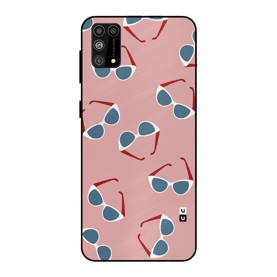 Cool Shades Pattern Metal Back Case for Galaxy M31