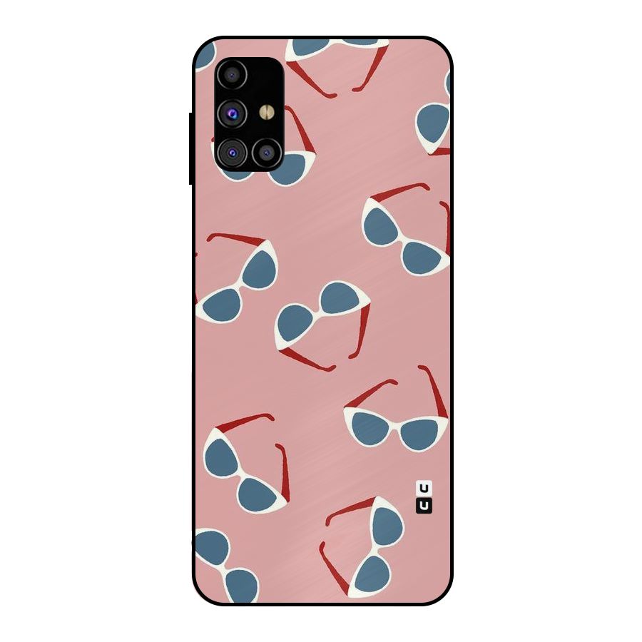 Cool Shades Pattern Metal Back Case for Galaxy M31s