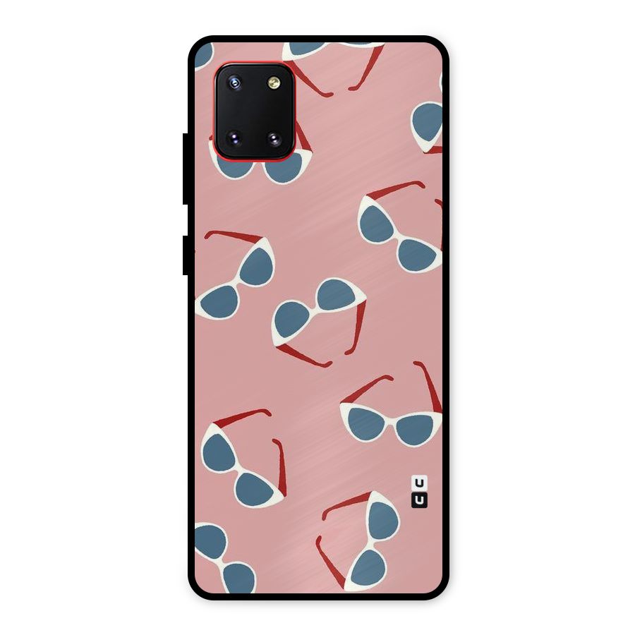 Cool Shades Pattern Metal Back Case for Galaxy Note 10 Lite