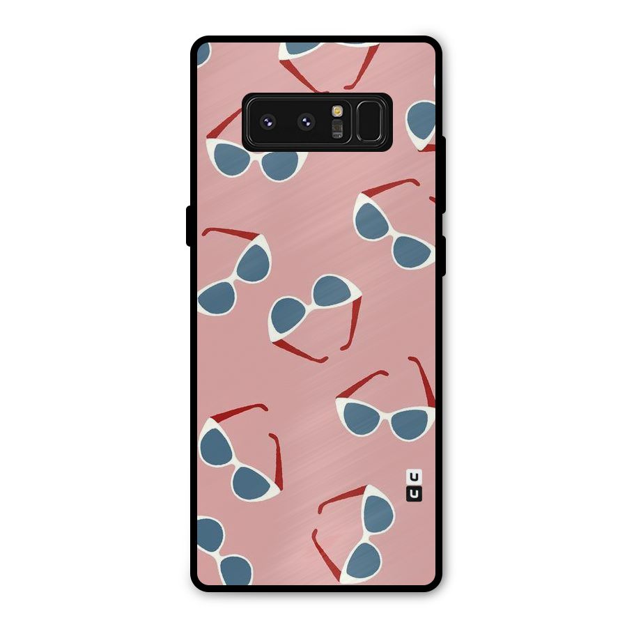 Cool Shades Pattern Metal Back Case for Galaxy Note 8
