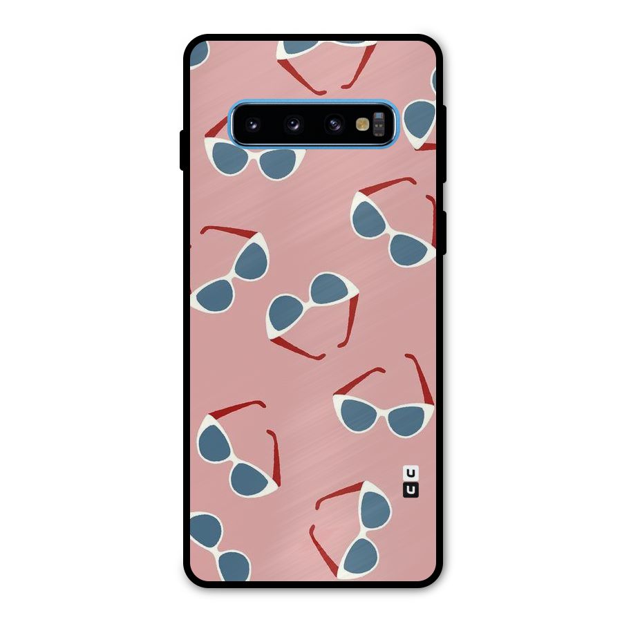 Cool Shades Pattern Metal Back Case for Galaxy S10