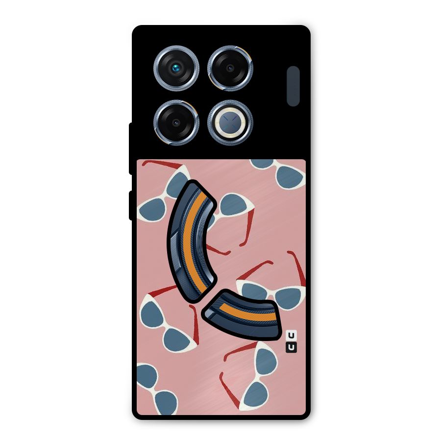 Cool Shades Pattern Metal Back Case for Infinix GT 20 Pro
