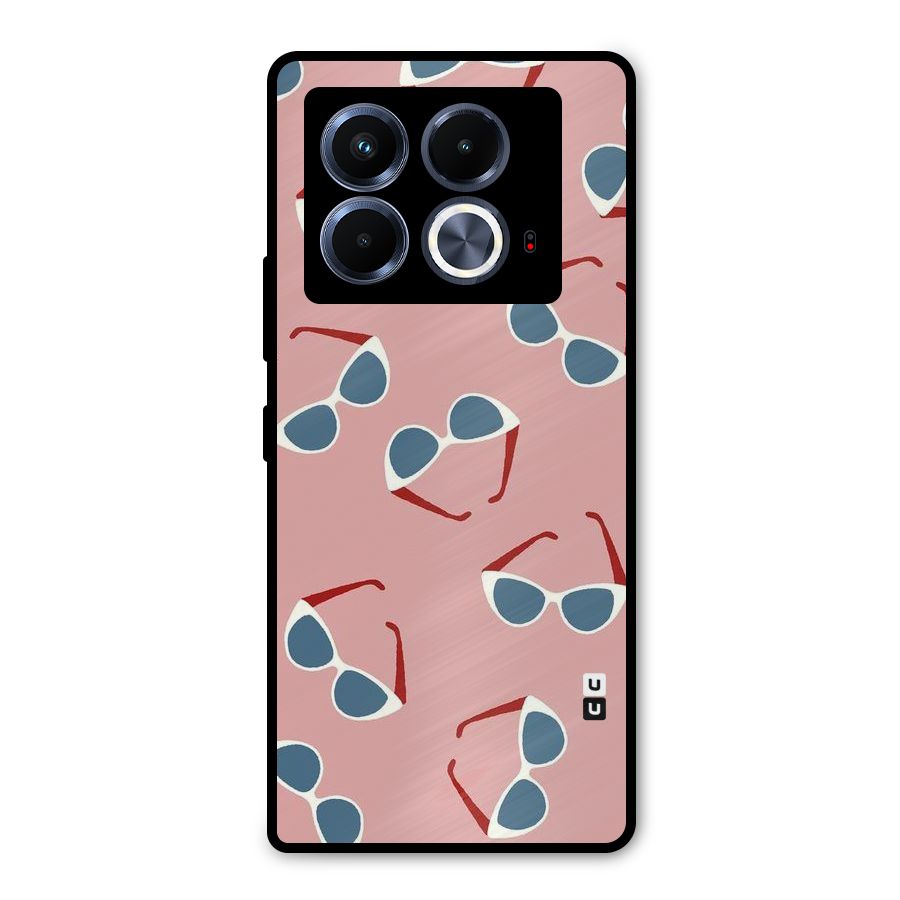 Cool Shades Pattern Metal Back Case for Infinix Note 40 5G