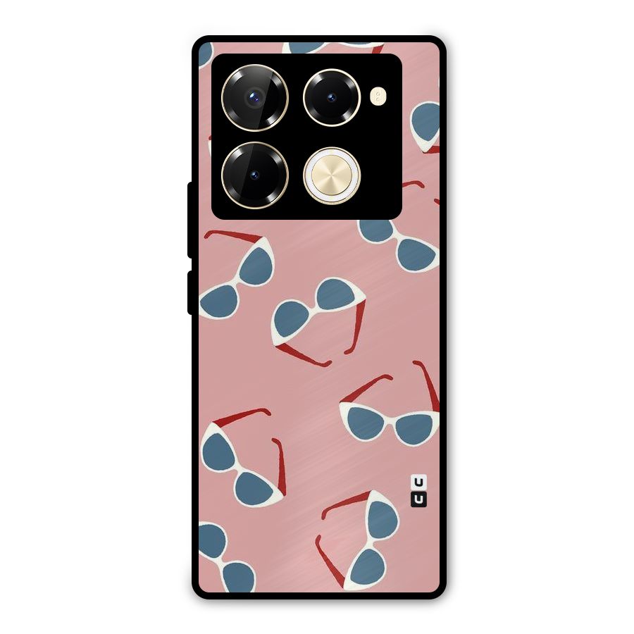 Cool Shades Pattern Metal Back Case for Infinix Note 40 Pro Plus