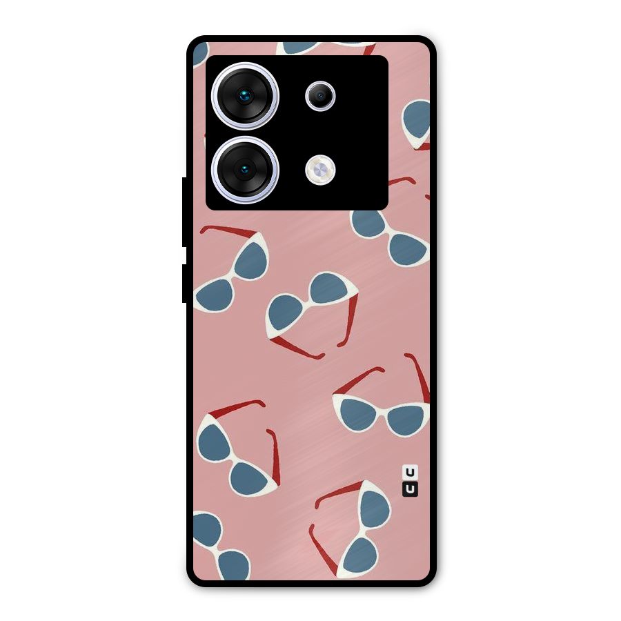 Cool Shades Pattern Metal Back Case for Infinix Zero 30 5G