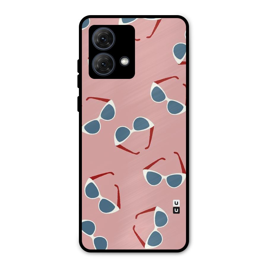 Cool Shades Pattern Metal Back Case for Moto G84