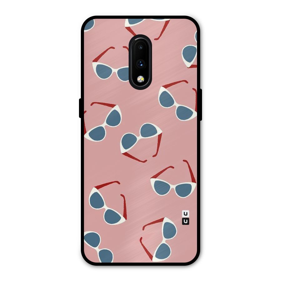 Cool Shades Pattern Metal Back Case for OnePlus 7