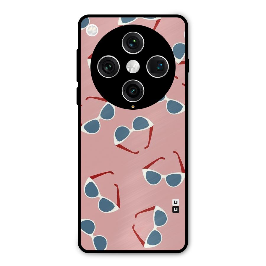Cool Shades Pattern Metal Back Case for Oppo Find X8 Pro