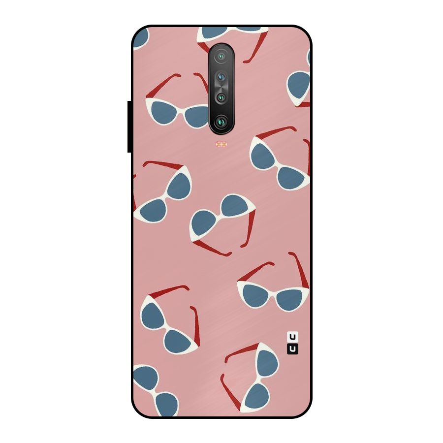 Cool Shades Pattern Metal Back Case for Poco X2