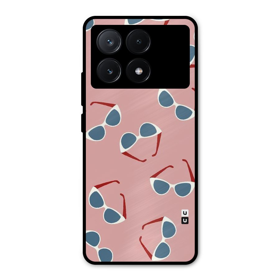 Cool Shades Pattern Metal Back Case for Poco X6 Pro