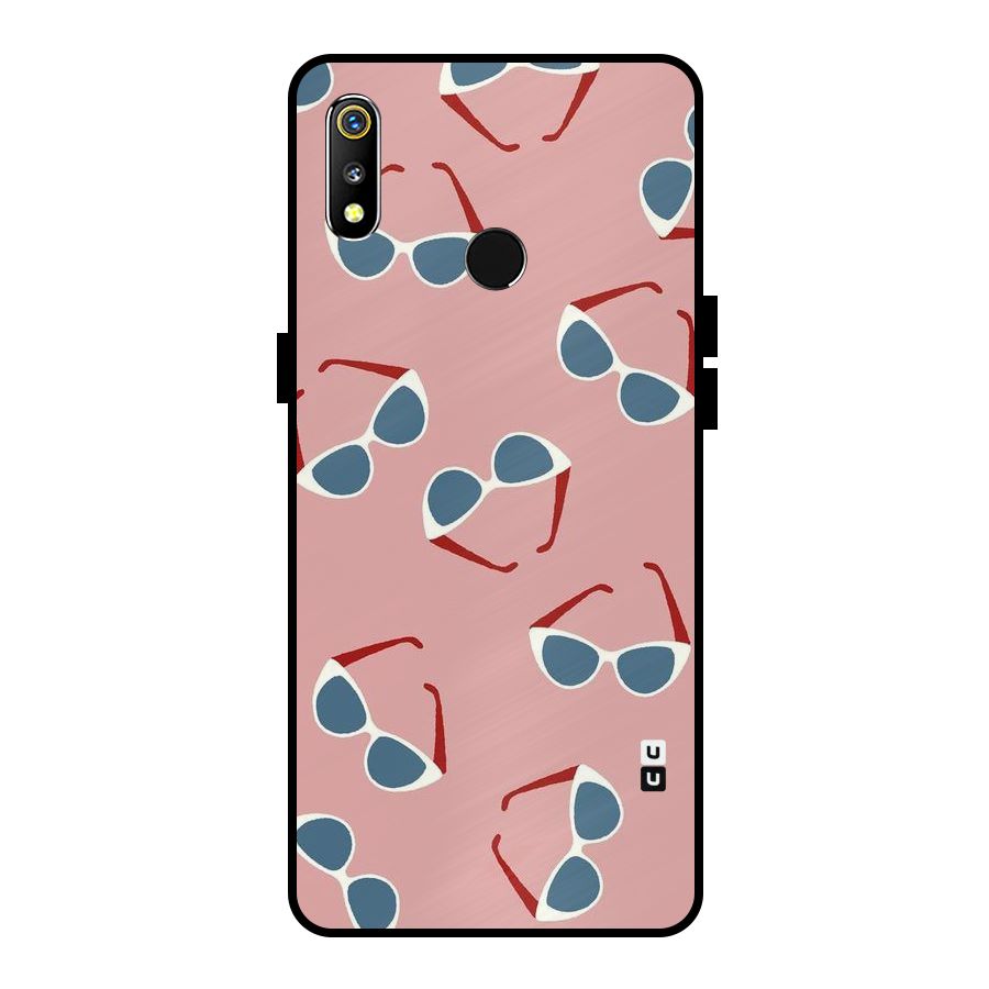 Cool Shades Pattern Metal Back Case for Realme 3