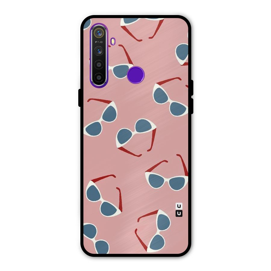 Cool Shades Pattern Metal Back Case for Realme 5