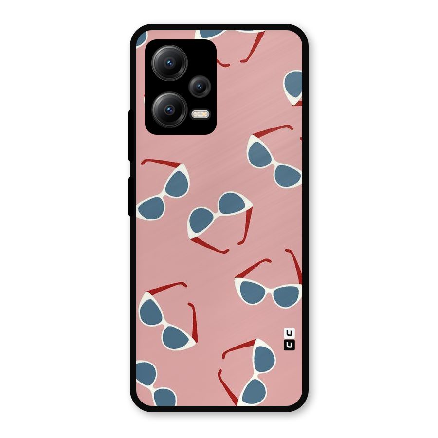 Cool Shades Pattern Metal Back Case for Redmi Note 12 5G