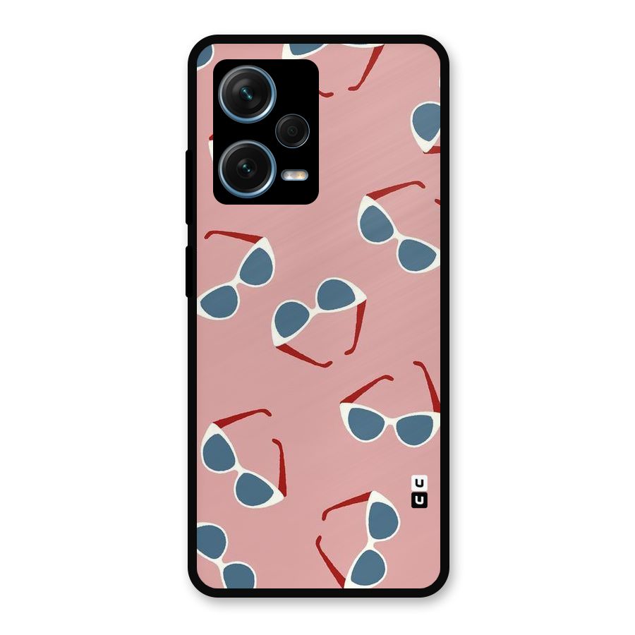 Cool Shades Pattern Metal Back Case for Redmi Note 12 Pro Plus 5G